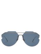 Matchesfashion.com Dior Eyewear - Andiorid Aviator Metal Sunglasses - Mens - Silver