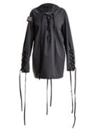 Matchesfashion.com Charli Cohen - Renegade Lace Up Shell Jacket - Womens - Dark Grey