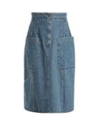 Apiece Apart A-line Cotton-denim Skirt
