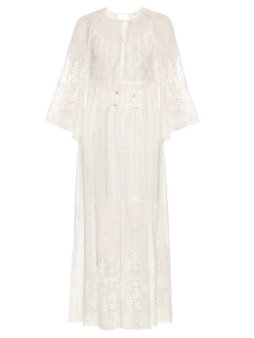 Zimmermann Harlequin Cotton And Silk-blend Dress