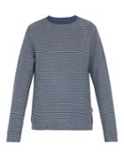 Matchesfashion.com Oliver Spencer - Robin Striped Cotton Jersey Sweater - Mens - Blue