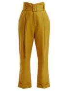 Sea Gemma Belted High-rise Linen Trousers