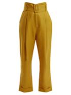 Sea Gemma Belted High-rise Linen Trousers