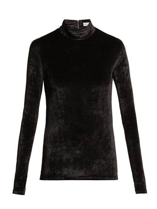 Matchesfashion.com Sonia Rykiel - St Germain Velvet Top - Womens - Black