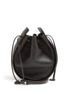 Matchesfashion.com The Row - Drawstring Leather Cross Body Bag - Womens - Black