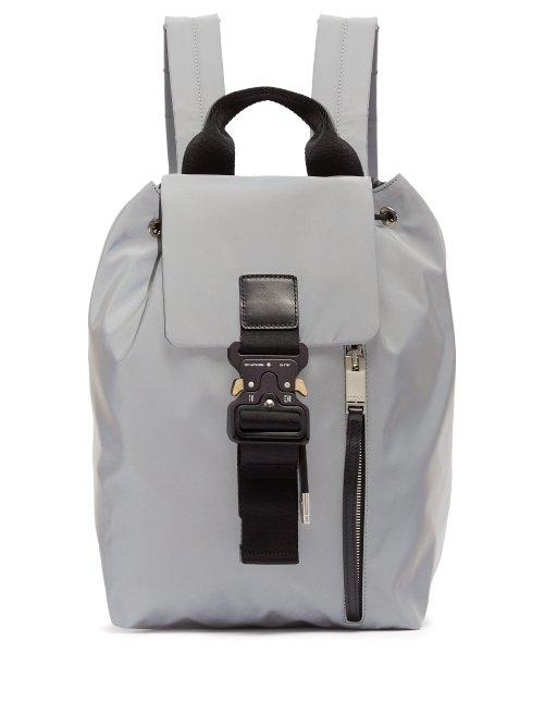 Matchesfashion.com 1017 Alyx 9sm - Tank Reflective Backpack - Mens - Silver
