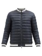 Herno - Reversible Quilted Down Bomber Jacket - Mens - Navy