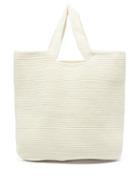 Matchesfashion.com Lauren Manoogian - Big Oval Crocheted-cotton Tote Bag - Womens - White