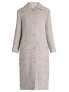 Nina Ricci Point-collar Wool-blend Tweed Coat