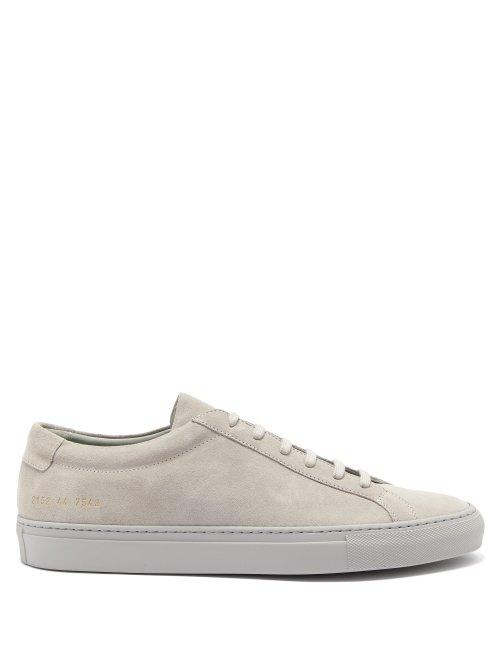 Matchesfashion.com Common Projects - Original Achilles Low Top Suede Trainers - Mens - Grey