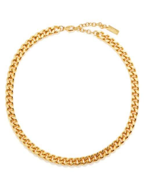 Saint Laurent - Curb-link Necklace - Womens - Gold