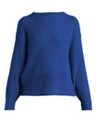 Matchesfashion.com Allude - Ribbed Cashmere Sweater - Womens - Blue