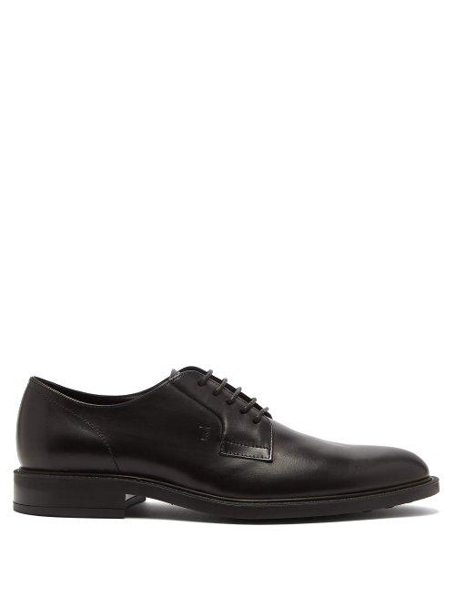 Matchesfashion.com Tod's - Leather Derby Shoes - Mens - Black