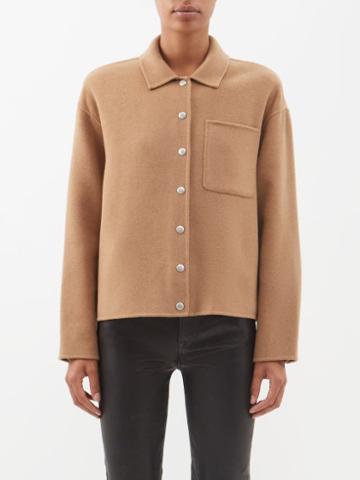 Frame - Felted Overshirt - Womens - Camel