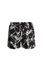 Matchesfashion.com Commas - Bamboo Print Swim Shorts - Mens - Black