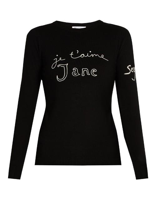 Bella Freud Je T'aime Jane Merino-wool Sweater