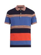 Matchesfashion.com Missoni Mare - Striped Cotton Polo Shirt - Mens - Blue Multi