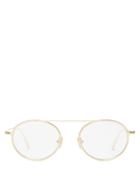 Matchesfashion.com Tom Ford Eyewear - Round Metal Glasses - Mens - Gold