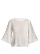 See By Chloé Lace-trimmed Ribbed-jersey Top