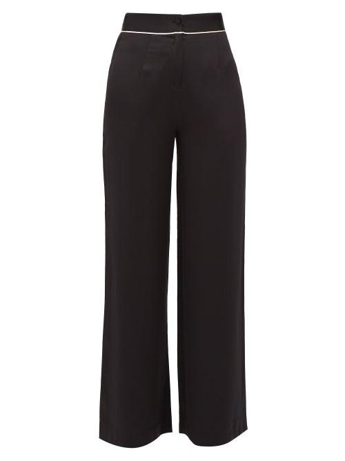 Agent Provocateur - Classic Silk-satin Pyjama Trousers - Womens - Black