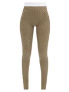 Matchesfashion.com Marine Serre - Psychedelic Moon-print Stretch-jersey Leggings - Womens - Grey