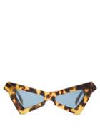 Matchesfashion.com Marni - Spy Cat Eye Tortoiseshell Acetate Sunglasses - Womens - Tortoiseshell