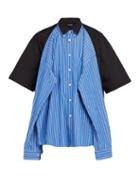 Matchesfashion.com Balenciaga - Double Layered Convertible Shirt - Mens - Blue