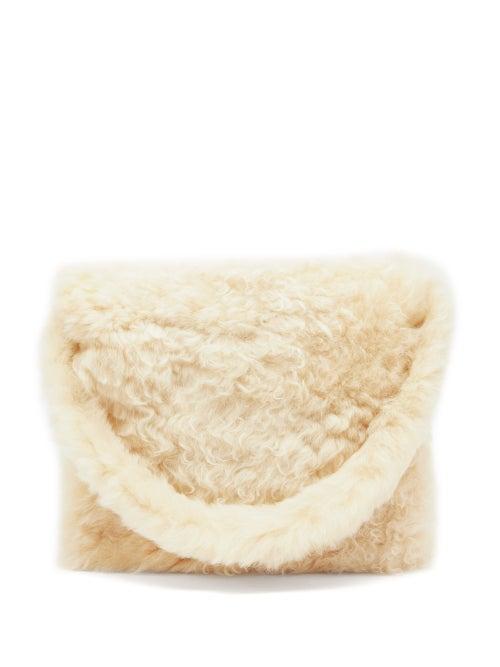 Erl - Shearling Shoulder Bag - Mens - Beige