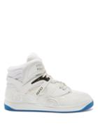 Gucci - Basket High-top Faux-leather Trainers - Mens - Blue White