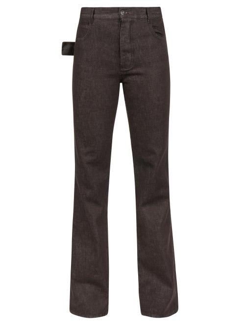 Bottega Veneta - High-rise Flared-leg Jeans - Womens - Brown