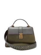 Matchesfashion.com Bottega Veneta - Piazza Small Leather Bag - Womens - Gold Multi