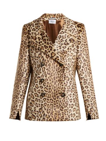 Pallas X Claire Thomson-jonville Dali Leopard-print Double-breasted Jacket