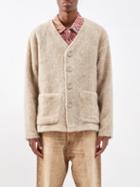Our Legacy - Patch-pocket Textured Cardigan - Mens - Off White