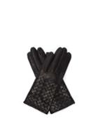 Matchesfashion.com Bottega Veneta - Intrecciato Leather Gloves - Womens - Black