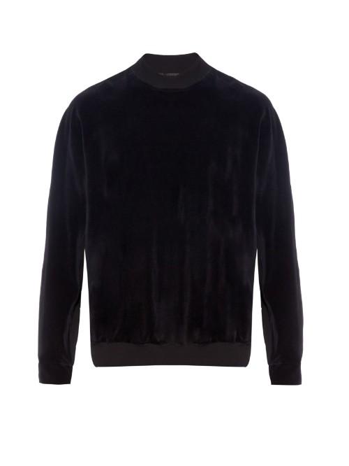 Haider Ackermann Stretch-velvet Sweatshirt