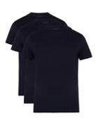 Matchesfashion.com Prada - Pack Of Three Cotton Jersey T Shirts - Mens - Navy