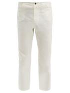 Matchesfashion.com Connolly - Mariner Cropped Cotton Blend Trousers - Mens - Camel