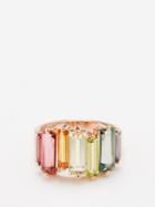 Suzanne Kalan - Amalfi Topaz, Morganite & 14kt Rose-gold Ring - Womens - Pink Multi