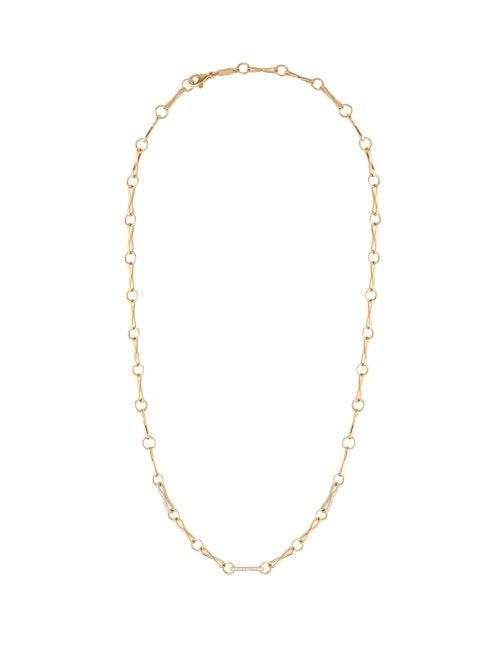 Matchesfashion.com Azlee - Diamond & 18kt Gold Necklace - Womens - Gold