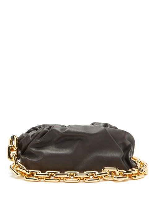 Matchesfashion.com Bottega Veneta - The Chain Pouch Leather Clutch Bag - Womens - Brown