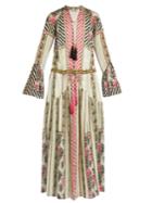 Etro Drawstring-waist Paisley-print Silk Gown