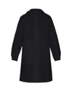 Matchesfashion.com Helmut Lang - Upcycled Hooded Logo Print Raincoat - Mens - Black