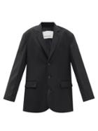 The Frankie Shop - Gelso Oversized Tencel-blend Blazer - Womens - Black