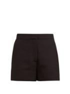 Matchesfashion.com Valentino - Tailored Wool Blend Shorts - Womens - Black