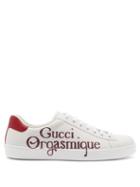 Matchesfashion.com Gucci - Orgasmique-print Leather Trainers - Mens - White Multi