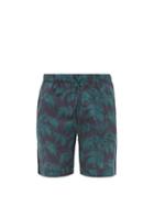 Matchesfashion.com Desmond & Dempsey - Byron Print Cotton Pyjama Shorts - Mens - Navy Green