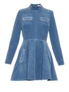 J.w. Anderson Long-sleeved Corduroy Mini Dress