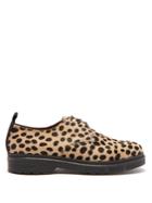 Joseph Leopard-printed Pony-hair Derby Shoes