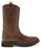 Matchesfashion.com Brunello Cucinelli - Tread Sole Leather Chelsea Boots - Womens - Tan