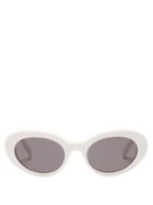 Ladies Accessories Celine Eyewear - Cat-eye Acetate Sunglasses - Womens - White